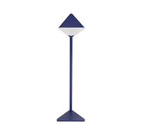 QYYZTQY Blue and Red Creative Triangle Table Lamp Charging Led Touch Table Lamp Learning to Read Night Light Gift Elegant Soft Eye Protection (Color : Blue)