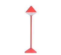 QYYZTQY Blue and Red Creative Triangle Table Lamp Charging Led Touch Table Lamp Learning to Read Night Light Gift Elegant Soft Eye Protection (Color : Red)