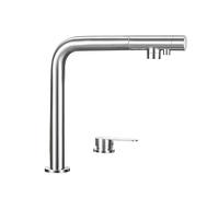 QYYZTQY Brushed Nickel Faucet for Front Window Drinking Water Sink Taps Double Degree Swivel Spout 3 Way Kitchen Tap