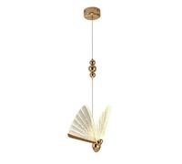 QYYZTQY Butterfly Pendant Light Fixture LED Hanging Lamp Gold Finish Chandelier Ceiling Lighting Nordic Pendant Hanging Lights for Bedroom Bedside Living Room Cafe Bar