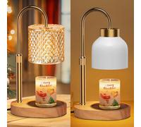 QYYZTQY Candle Lamp with Timer Dimmer Adjustable Height,Gifts Women and Men, Electric Wax Warmer Vintage Home Decor for Scented Jar Candles