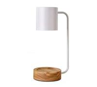 QYYZTQY Candle Warmer Lamp with Dimmer Night Stand Light Electric Candle Lamp Warmer, Wood Bedroom Bedside Lamp Aromatherapy Decorative Candle Heater Home Fragrance Warmer