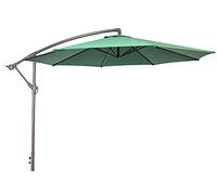 QYYZTQY Cantilever Garden Parasol, Patio Sunshade with Crank Handle and Tilting, UV Protective 50+, Garden Offset Patio Umbrella for Outdoor Sun Shade, Green