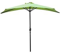 QYYZTQY Cantilever Parasol with Crank Handle and Tilting, Sunshade, Protective 50+, Garden Offset Patio Umbrella for Outdoor Sun Shade (Fruit Green)
