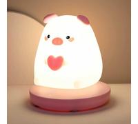 QYYZTQY Cartoon Night Light LED Animal Novelty Lamp Cute Nursery Night Lamps, Rechargeable Table Lamp Bedside Lamp, Lovely Room Decor Night Lights for Kids Bedroom Living Room Desk Children Gift