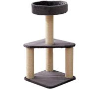 QYYZTQY Cats Tower Small Nest Tree Integrated Installation Rack Shelf Four Seasons Sisal Grab Cat Climbing Frame Scratching Post Kitten g (White