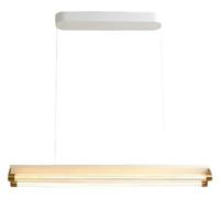 QYYZTQY Ceiling Lamp Linear Pendant Light LED Dining Room Light Fixture 35W/48W Acrylic Pendant Lighting for Kitchen Island Bar Adjustable Hanging Over Pool Table 3000K (Size : 120CM)