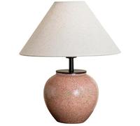 QYYZTQY Ceramic Pot Table Lamp for Living Room Decor Red Rustic Farmhouse Table Lamp Blue Bedside End Lamp Green Vintage Retro Nightstand Lamp for Bedroom Desk Farmhouse Home Office