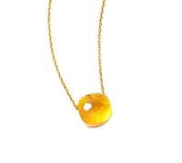 QYYZTQY Chandelier Solid Candy Sweety Necklace Women Synthetic Gemstone 45 cm Chain Gifts for The New Year Light