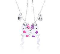 QYYZTQY Children's Pair of Good and Best Cute Activity Cat Magnet Attraction Necklace 2 Pack (One Size)