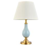 QYYZTQY Chinese Style Ceramic Table Lamp for Living Room Bedroom Bedside Lamp Hand Painted Retro Chinese Style Villa Decorative Lamp Large Oriental Ceramics Desk Lamp