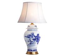 QYYZTQY Chinese Style Ceramic Table Lamp Reading Lamp Bedroom Bedside Lamp Palace Porcelain Large Copper Lamp Classical Cloth Tradition Desk Light Desk Lamp