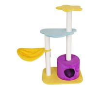QYYZTQY Climbing Frame Nest Tree Hemp Rope Scratching Board/Post Cat Climber(A)