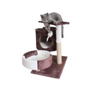QYYZTQY Climbing Frame Nest Tree Hemp Rope Scratching Board/Post Cat Climber(C)