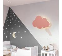 QYYZTQY Cloud Lights Remote Dimmable Lamp USB Rechargeable Wall with Touch Control Creative for Children's Bedroom Living Rooms (Blue)