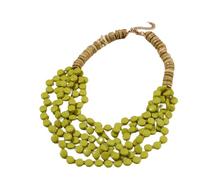 QYYZTQY Colorful Beaded Necklace For Women and Girls, Vintage Bohemian Boho Necklaces for Women Big Multilayer Bib Necklace Beads Chain Chunky Statement Necklace, Bib Necklace For Women