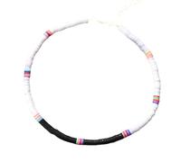 QYYZTQY Colorful Beaded Necklace For Women, Colorful Beads Necklace Summer Beach Surf Jewelry, Sweet Rainbow Beads Necklace Colorful Jewelry For Women