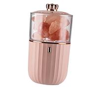 QYYZTQY Colorful Gradient Salt Night Light Essential Oil Aromatherapy Diffuser Kids Night Lights Crystal Nightlight Bedroom Table Lamps Bedside Lamp Child Natural Pink Silica Gel