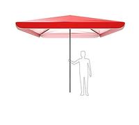 QYYZTQY Commercial Rainproof Parasol Two-in-One Patio Outdoor Garden Large Square Beach Umbrella Suitable For Swimming Pool Shops 3x3 M