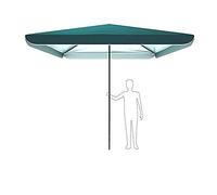 QYYZTQY Commercial Rainproof Parasol Two-in-One Patio Umbrella Outdoor Garden Umbrella Large Square Beach Umbrella Suitable For Swimming Pool Shops 3x3 M, Green