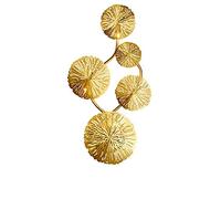 QYYZTQY Copper Gold Leaf Wall Lamp V-intage Retro Bedside Living Room Art Decor Home Lighting Wall Sconces G4, Wall Sconces (Color : 5 Head, Size : White Light)