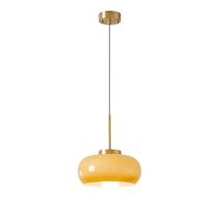QYYZTQY Cream Wind All Copper V-intage Glass Kitchen Island Dining Room Pendant Light Cozy and Romantic Bedroom Restaurant Ceiling Hanging Lamp Fixtures (Color : White), Chandelier