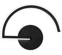 QYYZTQY Creative Black White Line Wall, Black Round Wall Light, LED Fashion Decoration Wall Lamp, Bedroom Aisle Living Room Hallway Lamps, Warm Light