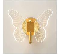 QYYZTQY Creative Butterfly Shape Wall Lamp, Wall, LED Bedside Reading Night Light with Acrylic Shade, Indoor Decoration Wall Light, Funny Lighting Fixture for Living Room Bedroom Hallway