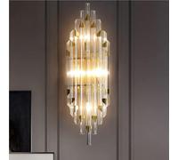QYYZTQY Creative Crystal E12/ Base Classic Vanity Lamp for Bathroom Living Room Corridor Bedroom Bedside Wall Mounted Light Fixture