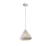 QYYZTQY Creative Diamond Chandelier E27 Vintage Industrial Metal Shade Iron Hang Lamp Adjustable Height Ceiling Pendant Light Lighting Fixtures for Loft Hotel (Colour:White/Black) (White)