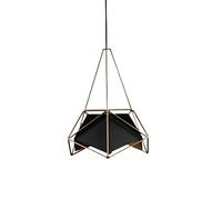 QYYZTQY Creative Diamond Iron Pendant Light E27 Hollow Geometry Shade Chandelier Adjustable Height Ceiling Decoration Hanging Lamp Lighting Fixtures for Foyer Hallway Bar Table
