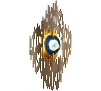QYYZTQY Creative Postmodern Wall Lamp Bedside Lamp European Iron Art Agate Wall Indoor Decoration Wall Light for Cafe Hotel Corridor Living Room Bedroom (Color : Gold, Size : White Light)