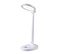 QYYZTQY Creative Study Desk Light White Foldable Dimmable LED Writing Desk Desk Lamp Suitable for Bedroom Bedside Table Lamp Apartment Dormitory Rest Area Lighting Fixture