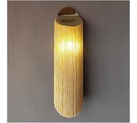 QYYZTQY Creative Tassel Wall Lamp, LED Wall, Unique Metal Wall Lighting, Indoor Art Decorative Light Fixtures for Girls Room Bedroom Living Room Hotel Hallway Restaurant (Color : Gold)