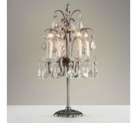 QYYZTQY Crystal Table Lamp Retro Candle Night Stand Light Romantic Bedside Lighting Fixture Home Decor Desk Lamps E14 Table Lights for Farmhouse Bedroom Living Room Restaurant