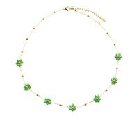 QYYZTQY Daisy Necklace For Women and Girls, Bohemia Flower Charm Beads Chain Necklace Handmade Daisy Choker Necklace, Daisy Necklace For Girls, Daisy Necklace and Earrings