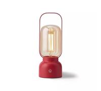 QYYZTQY Desk Lamp Bedside Night Light Dimmable Outdoor Portable Lamp Rechargeable Table Lamp Cafe Bar Ambient Light Table Light(Red)