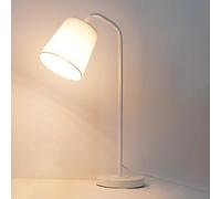 QYYZTQY Desk Lamp - Bedside Table Light Nightstand Lamp with Fabric Shade, Desktop Nightstand Lights Accent Lamp for Bedroom Office College Dorm Dinning Room Girls Room