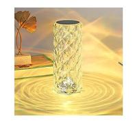 QYYZTQY Desk Lamp Crystal Rose Ambiance Table Lamp Bedroom Bedside Lamp LED Romantic Multi-Color Changing Light Rechargeable Touch Remote Control Table Light
