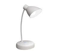 QYYZTQY Desk Lamp LED Desk Lamp, Dimmable Eye Protection Table Lamp with Button Switch, 360° Adjustable Office Lamp with 2 USB Charging Ports, 3 AC Power Outlets Table Light