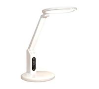 QYYZTQY Desk Lamp LED Desk Lamp, Dimmable Table Lamp, 3 Colour Modes & Stepless Dimming Reading Lamp with Touch Control, Memory Function, 45Min Timer, White Table Light