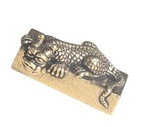QYYZTQY Desktop Ornaments Prosperity Figure Dragon Decoration Furnishings College Home Feng Shui Sculpture Dragon Figures Brass Copper Desk Lid Man