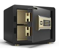 QYYZTQY Digital Security Fingerprint Biometric Wall Box Cash Strongbox Wall-in Style with Number Keys Emergency Lock Safe, Local -1