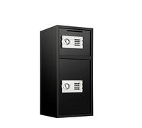 QYYZTQY Double Door Safe Deposit Box Secret Hidden Piggy Bank Steel Separate Storage Space Electronic Lock Use