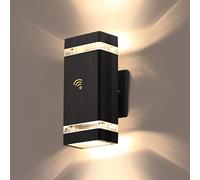 QYYZTQY Dusk to Dawn Outdoor Lighting, Wall with 5w LED, Outside Lights for House IP65 Waterproof Aluminum Up and Down Outdoor Lights for House, Garage, Porch, Doorway