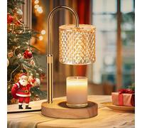 QYYZTQY Electric Candle Lamp Warmer with Timer Dimmer Adjustable Height,Gifts for Women and Men,Vintage Home Decor