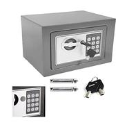 QYYZTQY Electronic High Security Steel Small Value Safe With2 Keys and Digital Keypad for Home Office/Gray
