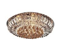 QYYZTQY Elegant Large Crystal Ceiling Light Round Raindrop Crystal Ceiling Chandelier Flush Mount Ceiling Light Fixtures for Hotel Restaurant Living Room Bedroom (Size : 48CM)