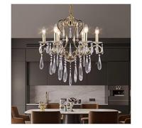 QYYZTQY European Candle Led Chandelier Light Kitchen Dining Living Room Bedroom Chandeliers Crystal Pendant Lamp