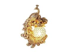 QYYZTQY European Style Antique Gold Resin Living Room Bedside Corridor - Retro Decorative Wall Lamp, Chandelier